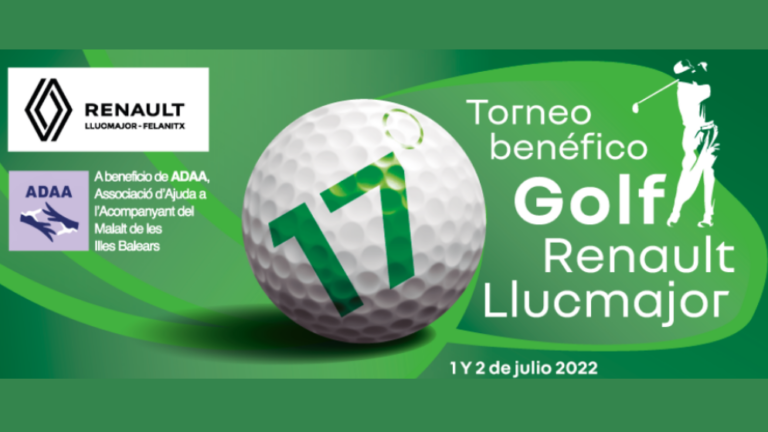 XVII Renault Llucmajor charity golf tournament, for ADAA