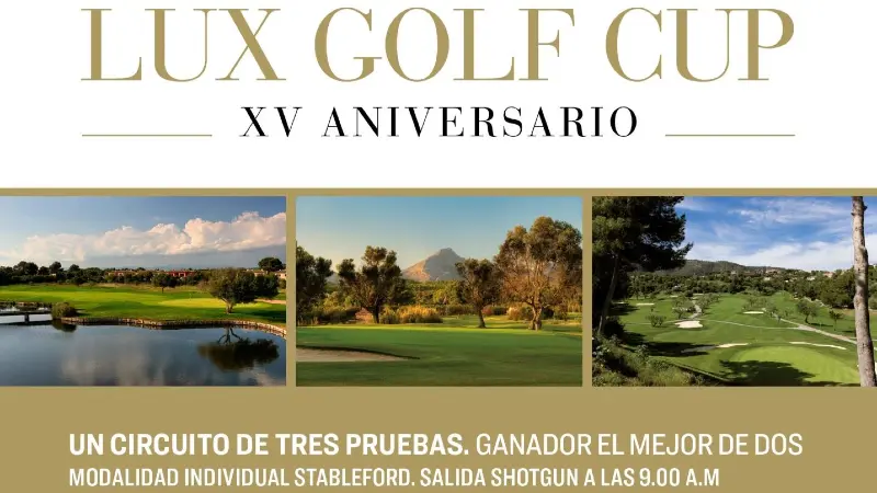 Lux Golf Cup 15th Anniversary Poster