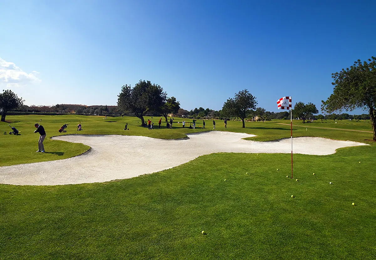 Chipping green at the Son Antem Golf Academy
