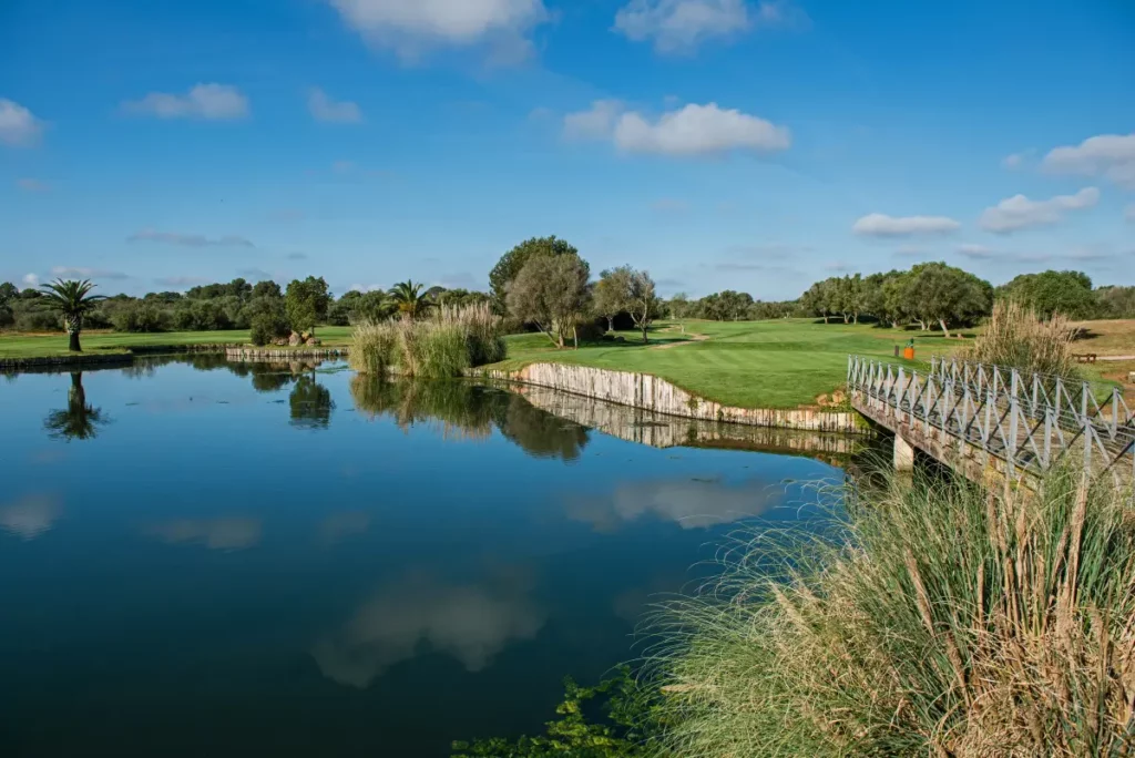 Son Antem East Golf Course View of Lake on Hole 16 in Mallorca