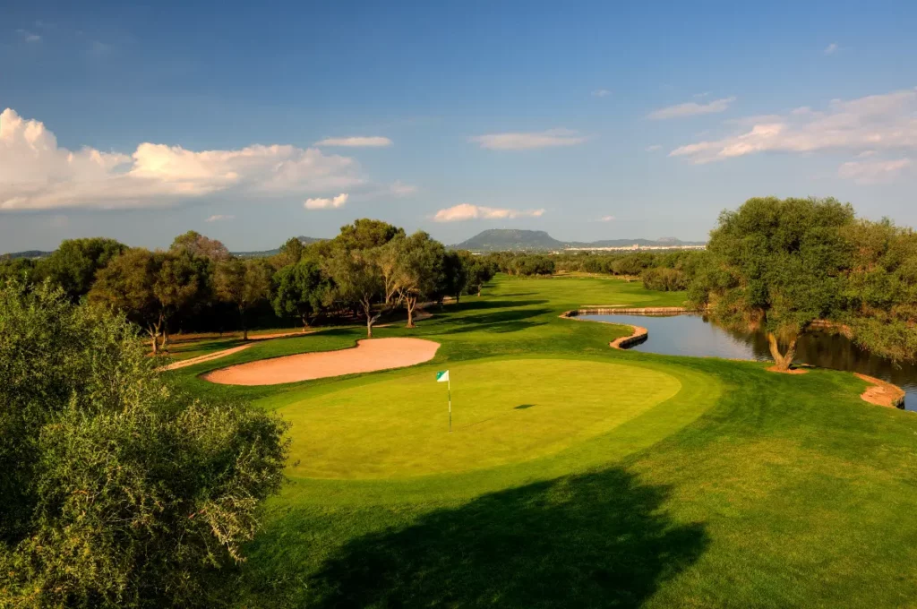 Son Antem East Golf Course View of Hole 1 in Mallorca