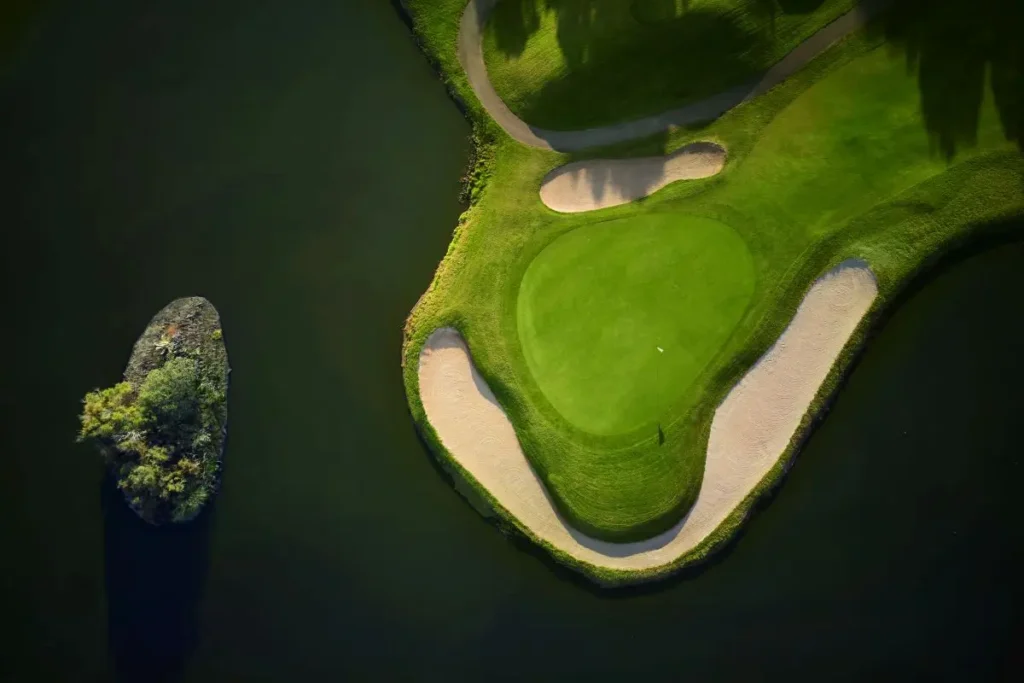 Son Antem West Golf Course in Mallorca aerial view Hole 14